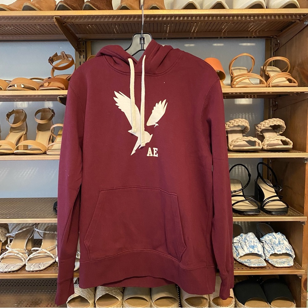 NEW Burgundy American Eagle Hoodie